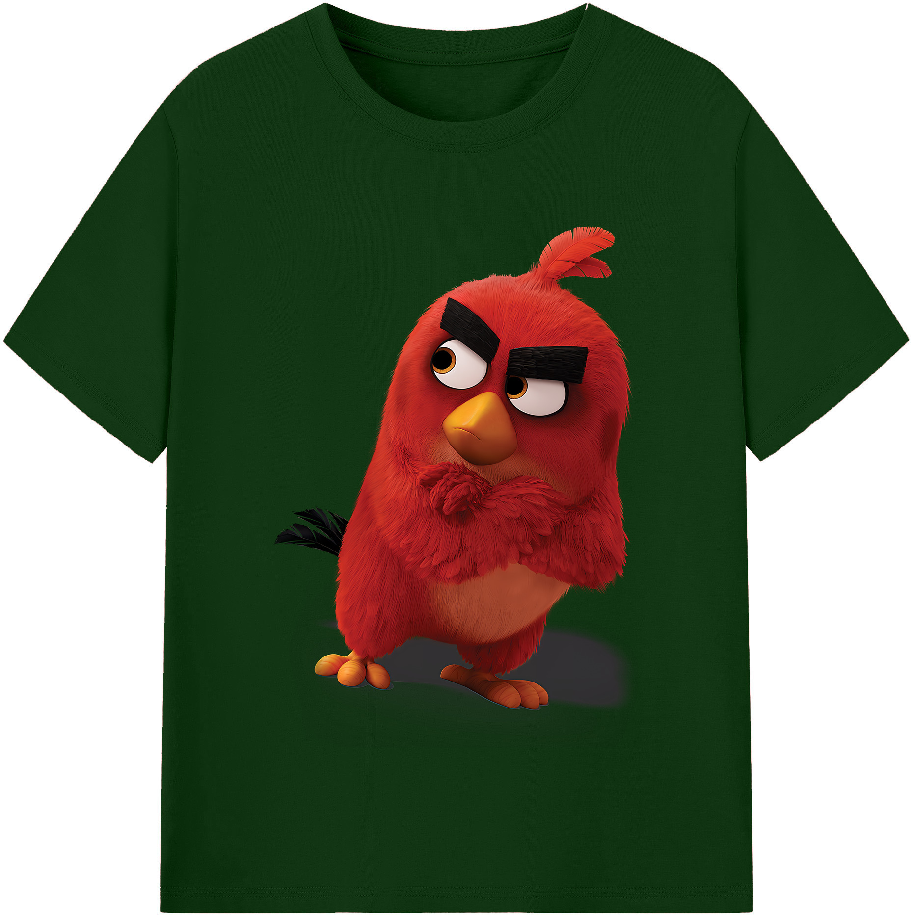 （画像用） Angry Birds アングリーバード 綿100％半袖Tシャツ（フロントプリント）